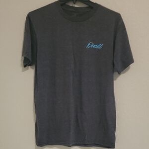 O'Neill Men's Dark Gray Tee with Light Blue Accent